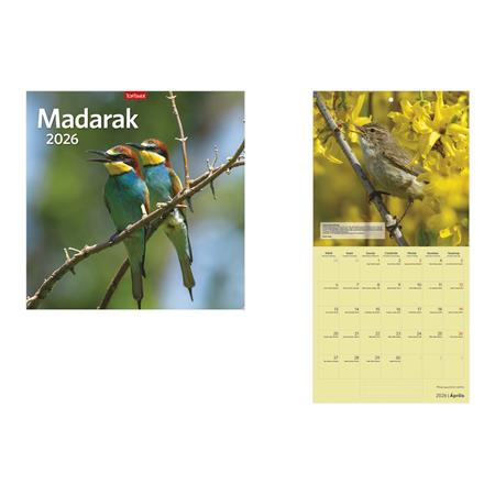 TOPTIMER Naptár, fali, TOPTIMER "Madarak"