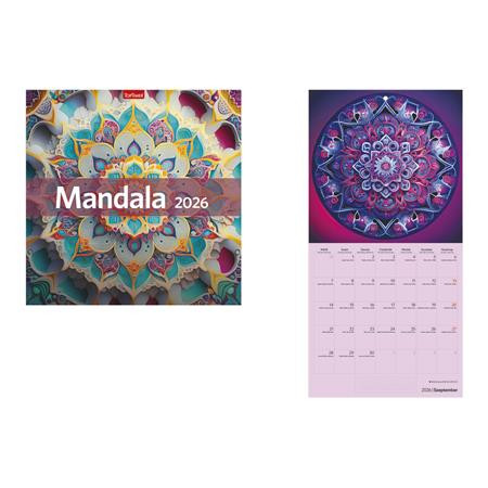 TOPTIMER Naptár, fali, TOPTIMER, "Mandala"