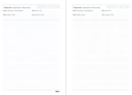 TOPTIMER Tárgyalási napló, B5, TOPTIMER, "Traditional", fekete