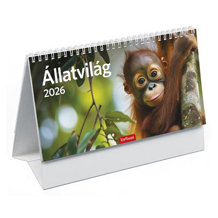 TOPTIMER Naptár, asztali, álló, TOPTIMER, "Állatvilág"