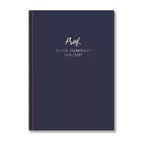   TOPTIMER Tanári zsebkönyv, 2026/2027 tanév, A5, heti, TOPTIMER, kék