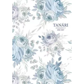   TOPTIMER Tanári zsebkönyv, 2026/2027 tanév, A5, heti, TOPTIMER, "Kék virág"