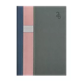   TOPTIMER Naptár, tervező, B5, heti, TOPTIMER "Vario", kék-rózsaszín-szürke