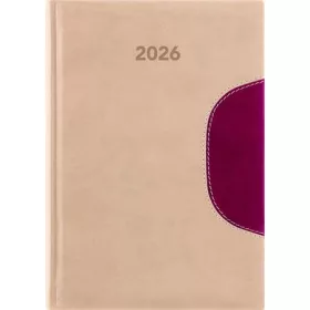   DAYLINER Naptár, tervező, B5, heti, DAYLINER "Memphis", bézs-padlizsán