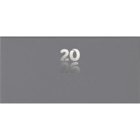   DAYLINER Zsebnaptár, fekvő elrendezésű, DAYLINER, "Pannon", szürke