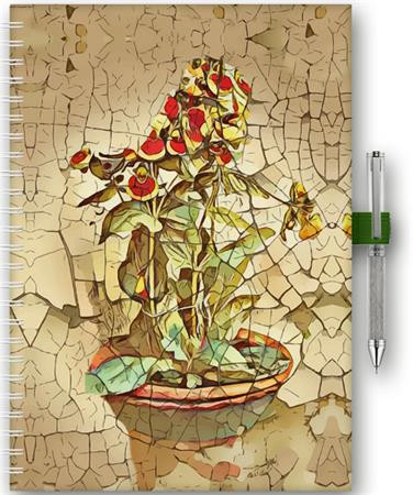 DAYLINER Naptár, tervező, A5, heti, DAYLINER, "InSpiral", bloom