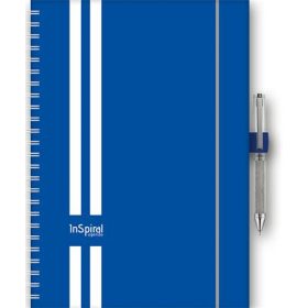   DAYLINER Naptár, tervező, A5, heti, DAYLINER, "InSpiral GT", kék-fehér