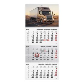   TOPTIMER Naptár, speditőr, három hónapos, egy tömbös, TOPTIMER, "Kamion"