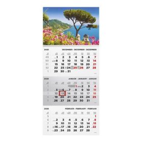   TOPTIMER Naptár, speditőr, három hónapos, egy tömbös, TOPTIMER, "Táj"