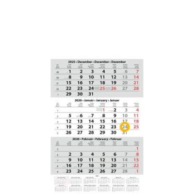   DAYLINER Naptár, speditőr, három hónapos, egy tömbös, üres fejrész, DAYLINER