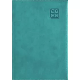   DAYLINER Naptár, tervező, A5, napi, DAYLINER "Square", türkiz