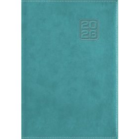  DAYLINER Naptár, tervező, B6, heti, DAYLINER "Square", türkiz