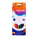   Színes ceruza készlet, háromszögletű Nebulo 12 klf. szín 
