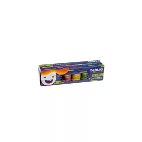 Tempera készlet, 25 ml, tégelyes, Nebulo 6 klf. szín