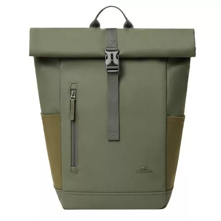 RIVACASE Notebook hátizsák, 14", 17L, rolltop, RIVACASE "Eden ECO 7826", olivazöld