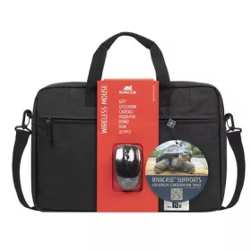   RIVACASE Notebook táska, 15,6", vezeték nélküli egérrel, RIVACASE "Regent 8038", fekete