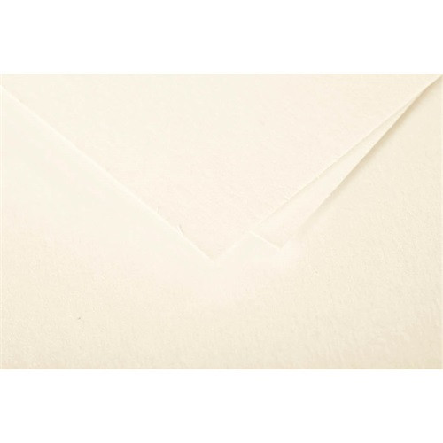 Boríték Clairefontaine Pollen 16,5x16,5 cm enyvezett krémszínű