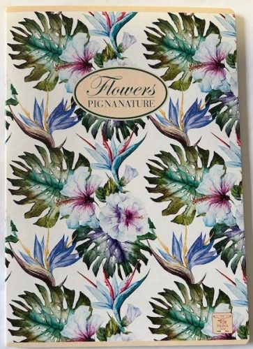 Füzet Pigna Nature Flowers A/4 tűzött 42 lapos sima UTOLSÓ DARABOK
