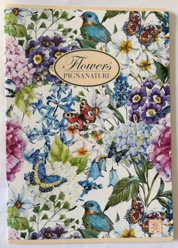 Füzet Pigna Nature Flowers A/4 tűzött 42 lapos sima UTOLSÓ DARAB