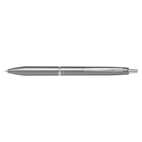   PILOT Golyóstoll, 0,32 mm, nyomógombos, ezüst tolltest, PILOT "Acro 1000", kék