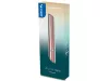 PILOT Golyóstoll, 0,32 mm, nyomógombos, korallarany tolltest, PILOT "Acro 1000", kék