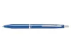 PILOT Golyóstoll, 0,32 mm, nyomógombos, metálkék tolltest, PILOT "Acro 1000", kék