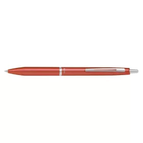   PILOT Golyóstoll, 0,32 mm, nyomógombos, metálpiros tolltest, PILOT "Acro 1000", kék