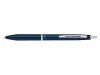 PILOT Golyóstoll, 0,32 mm, nyomógombos, tengerészkék tolltest, PILOT "Acro 1000", kék