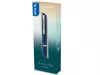 PILOT Golyóstoll, 0,32 mm, nyomógombos, tengerészkék tolltest, PILOT "Acro 1000", kék