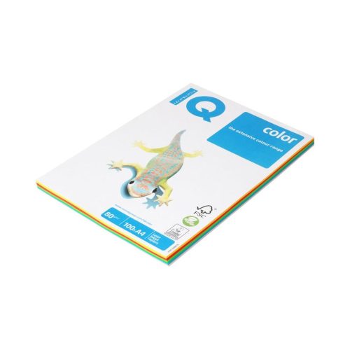 Másolópapír, színes, A4, 80g. vegyes színek IQ 4x25ív/csomag, intenzív mix, 4 féle szín