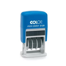   Colop Dátumbélyegző S 120 Mini Dátum, magyar dátum számmal kék