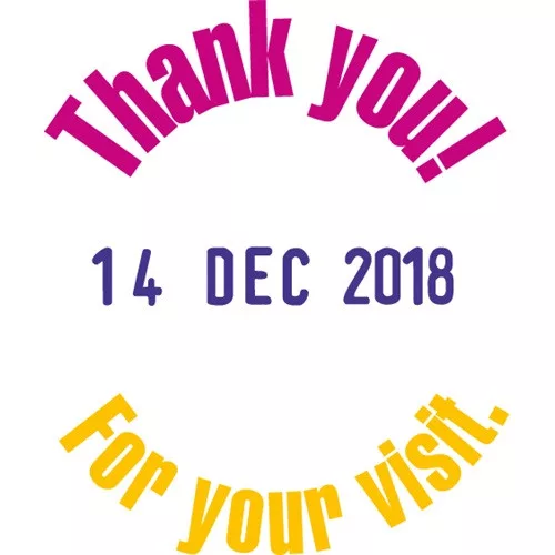 Dátum+szöveg bélyegző Trodat 46130 30 mm