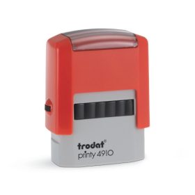   Bélyegzőház Trodat 4910 P2F piros/szürke, fekete párnával