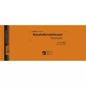   Készletkivételezési bizonylat 2 tételes 25x4 lapos tömb 245x102 mm