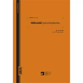 Időszaki pénztárjelentés 25x2+2 lapos tömb A/4 álló