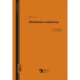   Kiküldetési rendelvény a hivatali, üzleti utazás költségtérítéshez 25x2 lapos tömb A/4 álló