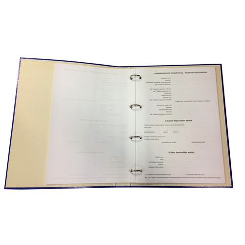 Lakásszövetkezeti Társasházi Tag Tulajdonos Nyilvántartás 50 lapos gyűrűskönyv