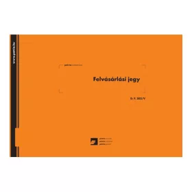   Felvásárlási jegy (mezőgazdasági termékfelvásárlás/szolgáltatás igénybevétel bizonylata) 50x3 lapos tömb 295x203 mm