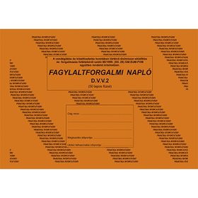 Fagylaltforgalmi napló 50 lapos A/4 fekvő