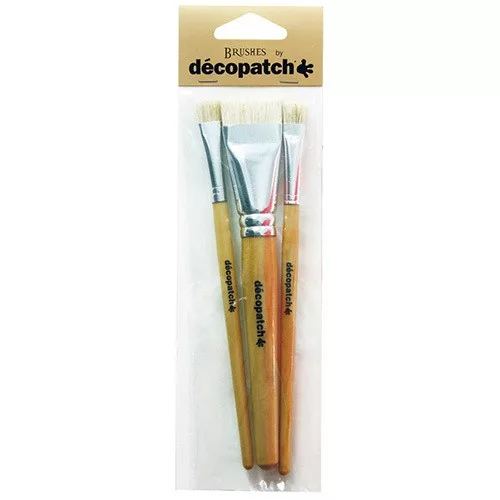 Kreatív ecsetkészlet Clairefontaine Décopatch 3 db/csomag selyem
