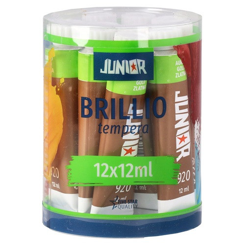 Tempera Brillio Junior 12 ml arany