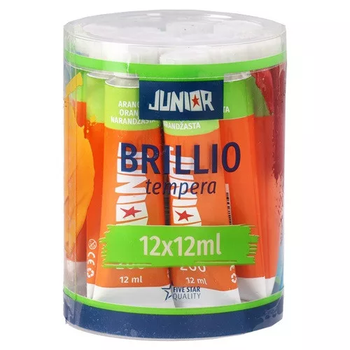 Tempera Brillio Junior 12 ml narancs