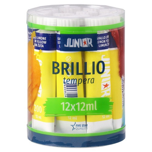 Tempera Brillio Junior 12 ml sárga