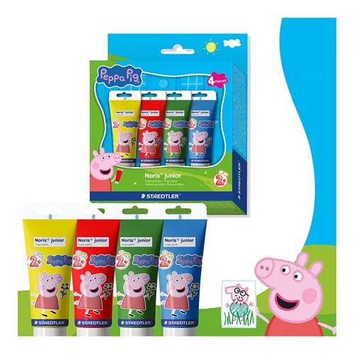 Ujjfesték Staedtler Noris Junior Peppa 4x75 ml klt.