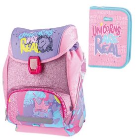   Hátitáska szett anatómiai Play Logic Unikornis 4in1 rózsaszín