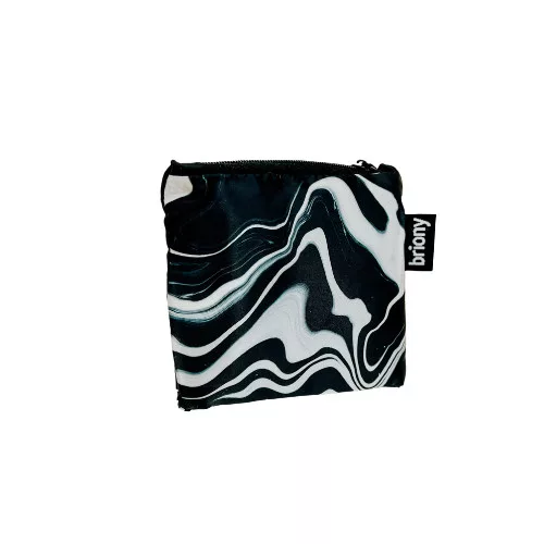Táska Briony Black Marble újrahasznosított