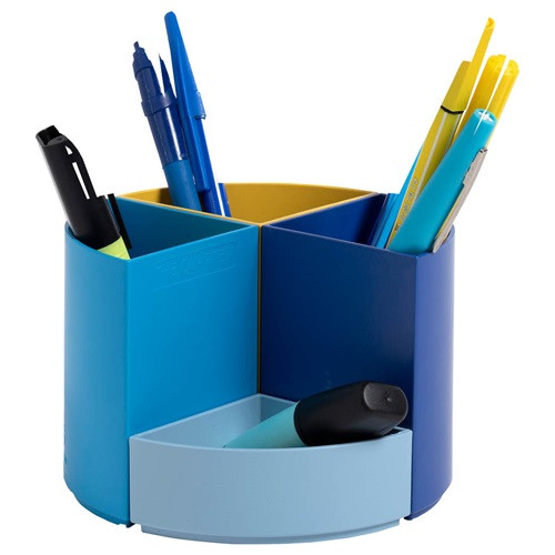 Írószertartó Exacompta 'The Quarter' Bee Blue asztali műanyag