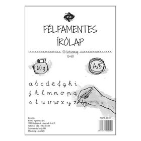 Írólap félfamentes pd A/5 10-50 nejlonos