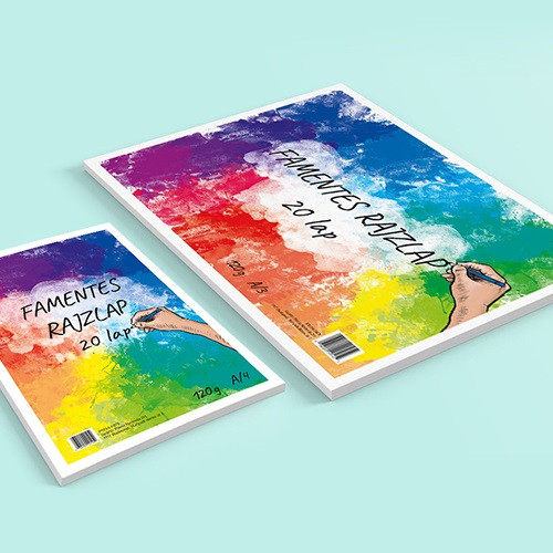 Rajztömb famentes pd A/3 120 g fekvő 20 lap