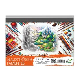 Rajztömb famentes pd A/4 20 lap/csomag